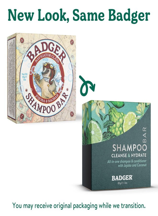 Badger - Jojoba & Baobab Conditioning Shampoo Bar, Natural Vegan Hair Bar, 3 oz - Image 3