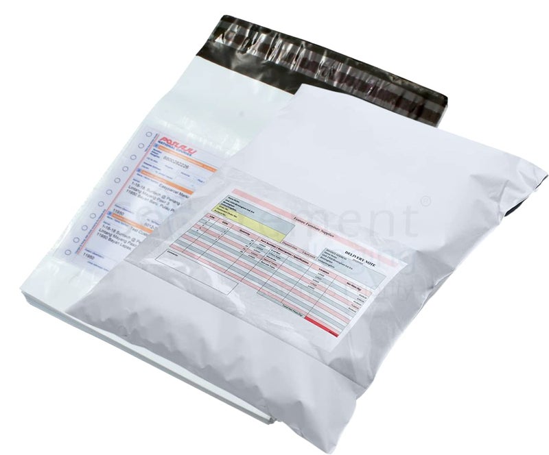 Securement Pod Courier Bags with Pouch, 12 x 16 Inches -100 Pieces - Image 1