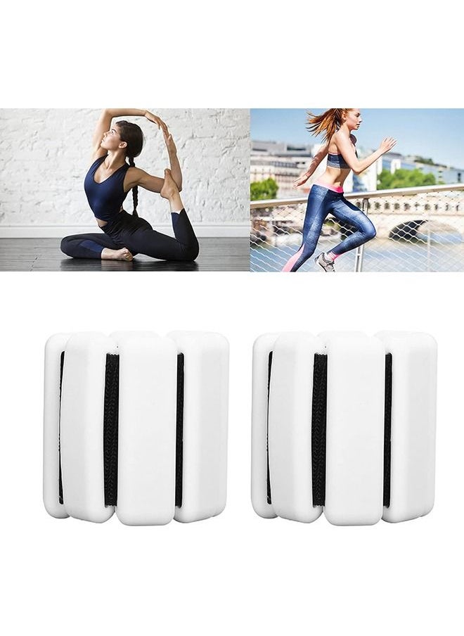 Arabest Wrist Weights, 2Pcs Adjustable Silicone Intensify Fitness Bracelet Button Wrist Bangles, Workout Resistance Wearable Ankle/Wrist Weights for Exercises Walking Dance Jogging Yoga(1lb Each)  - Image 3