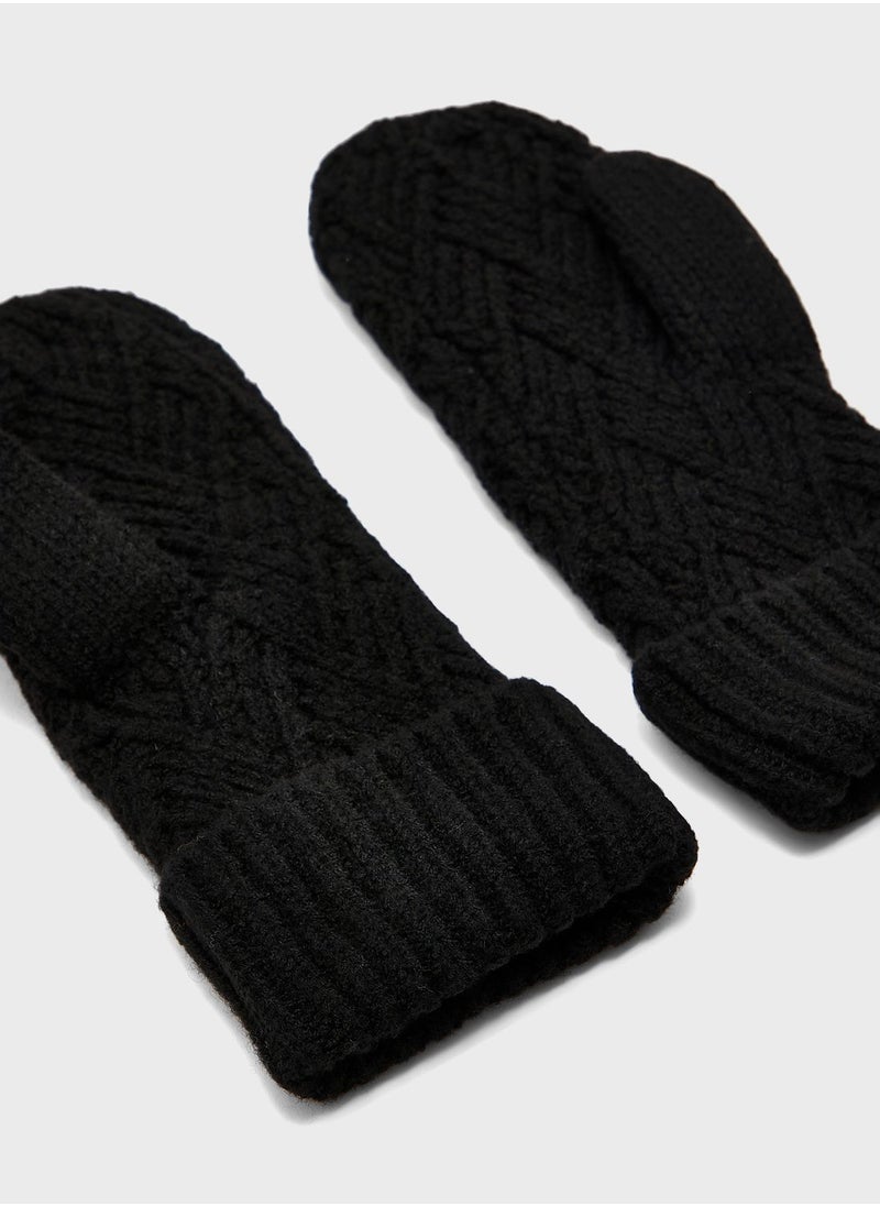 ONLY Onlkate Life Knit Mittens  - Image 3