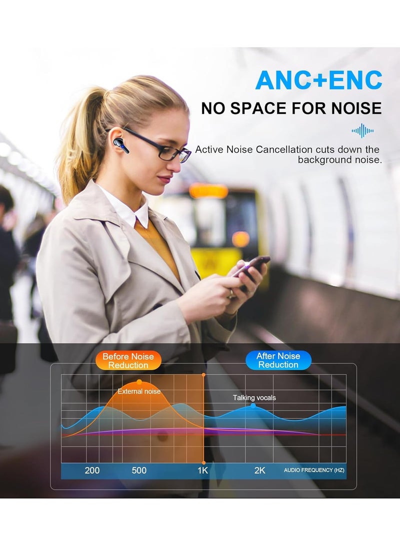 CHOETECH Choebuds Pro TWS ANC ENC Earphone, 6 Mics, Big Bass, Clear Calls, Multi-Mode Noise Cancelling IPX7 Water-Resistant,Black + 18 Local Warranty Headphones Headset Wireless Earbuds - Image 4