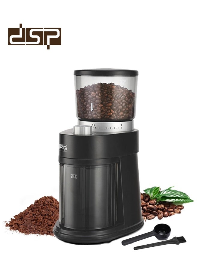 DSP Burr Coffee Grinder,Electric Mill,12 Cup 31 Precise Grind Settings, for Espresso, Drip and French Press, 120W Black  - Image 1