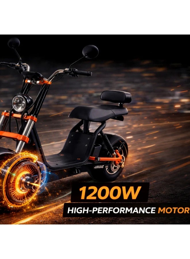 Kugoo C2 Harley Style Electric Scooter, 1200W Motor, 48V 15.6Ah Battery - Image 4