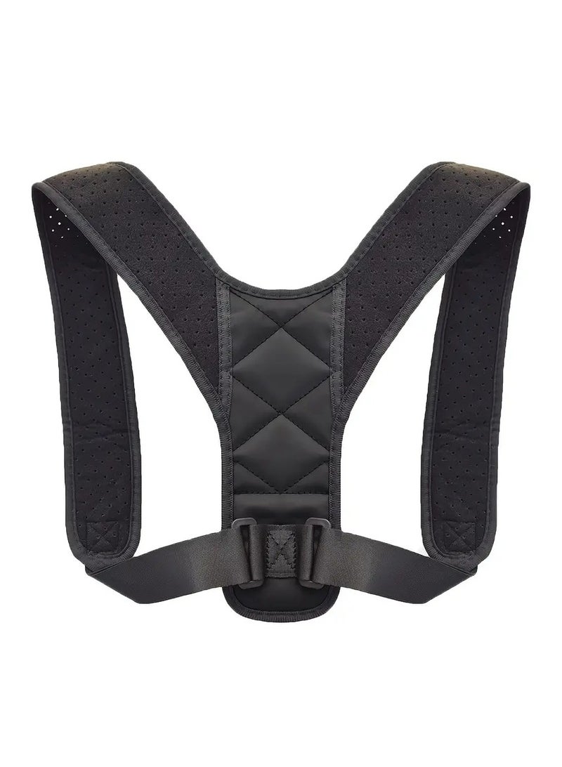 Goolsky 1pc Back and collarbone correction belt for men and women, designed to prevent hunched posture and correct sitting posture, breathable and adjustable - Image 2
