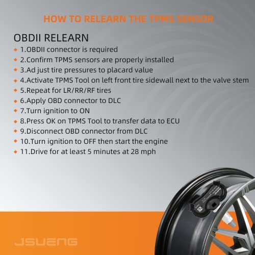 Jsueng جهاز استشعار TPMS من Jsueng بديل لسيارات هوندا سيفيك 08-14، CR-Z، أوديسي، فيت، إنسايت، عبوة 4 حساسات لمراقبة ضغط الإطارات، بديل#42753-TR3-A81 42753TR3A81 42753SNAA81 42753SNAA83 - Image 5