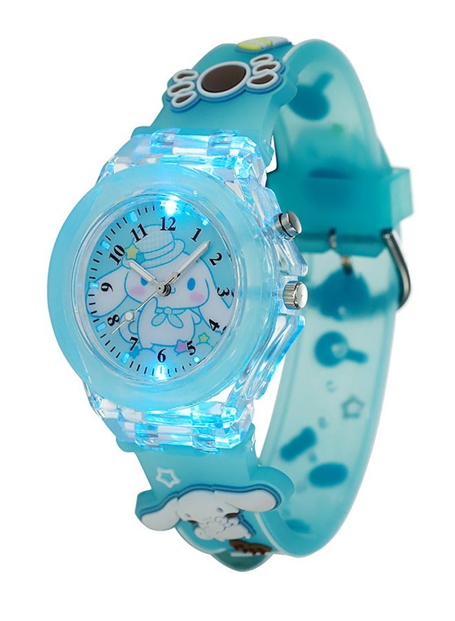 ساعة ذكية للأطفال مزودة بسوار مضيء مع رسوم كرتونية ثلاثية الأبعاد من السيليكون للأطفال الصغار ساعة رقمية - Image 1