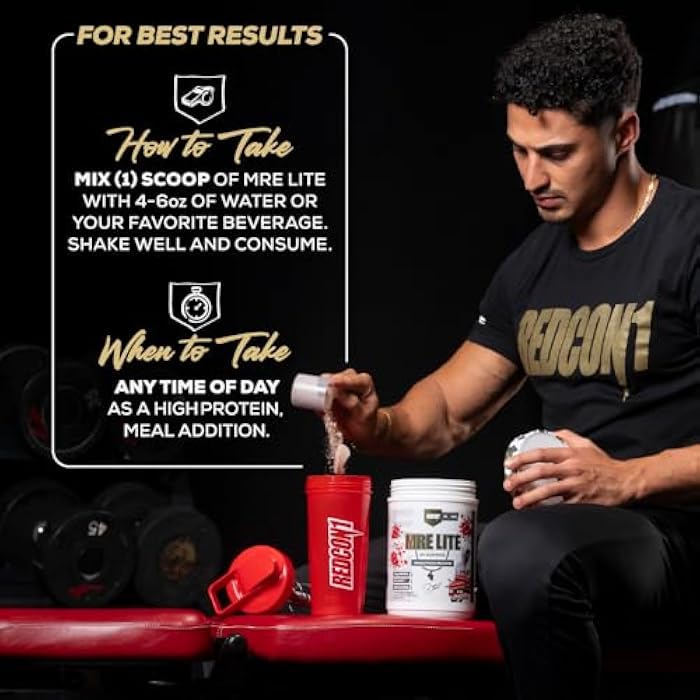 REDCON1 Whole Food Animal Protein Powder - Coach Prime MRE Lite Protein Powder - Low Carb with No Whey - 24g Protein - Prime Time Red Velvet (20 Servings) - Image 4