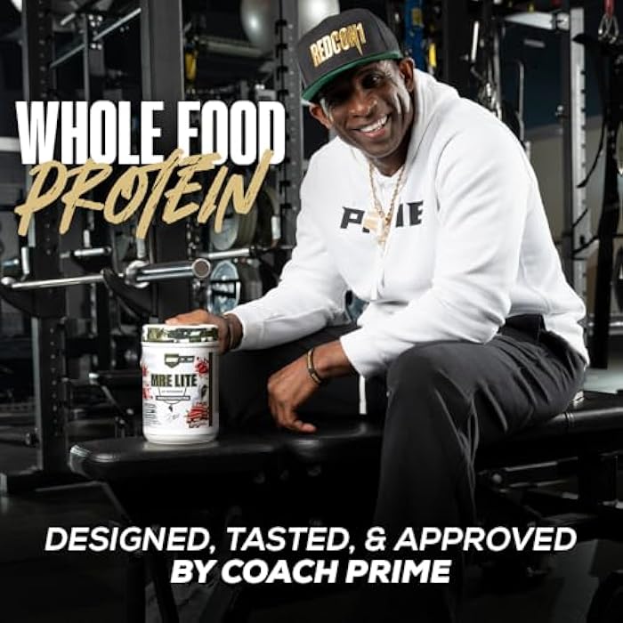 REDCON1 Whole Food Animal Protein Powder - Coach Prime MRE Lite Protein Powder - Low Carb with No Whey - 24g Protein - Prime Time Red Velvet (20 Servings) - Image 3
