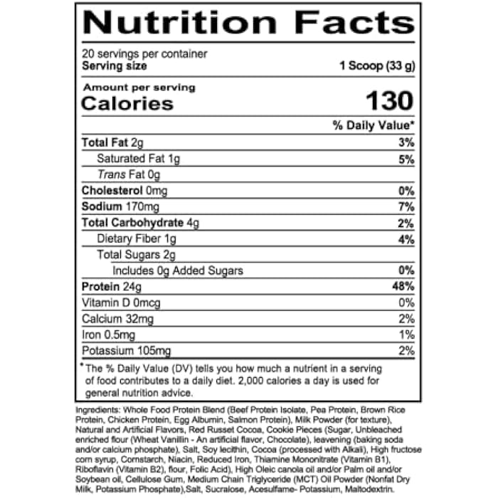 REDCON1 Whole Food Animal Protein Powder - Coach Prime MRE Lite Protein Powder - Low Carb with No Whey - 24g Protein - Prime Time Red Velvet (20 Servings) - Image 2