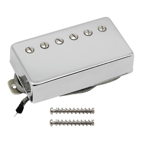 FLEOR Alnico5 Guitar Humbucker Pickup Chrome Neck Pickups Compatible with LP style Guitar Part - Image 3