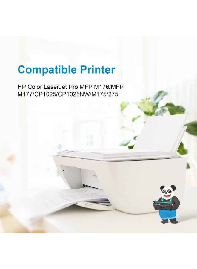 ASTA CE310A CF350A 126A 130A Universal Black Toner Cartridge Compatible For HP LaserJet Pro CP1025 CP1025NW M175 M275 MFP M176 M177 High Quality Office Print Consumable Affordable Suitable Office Home Use - Image 3