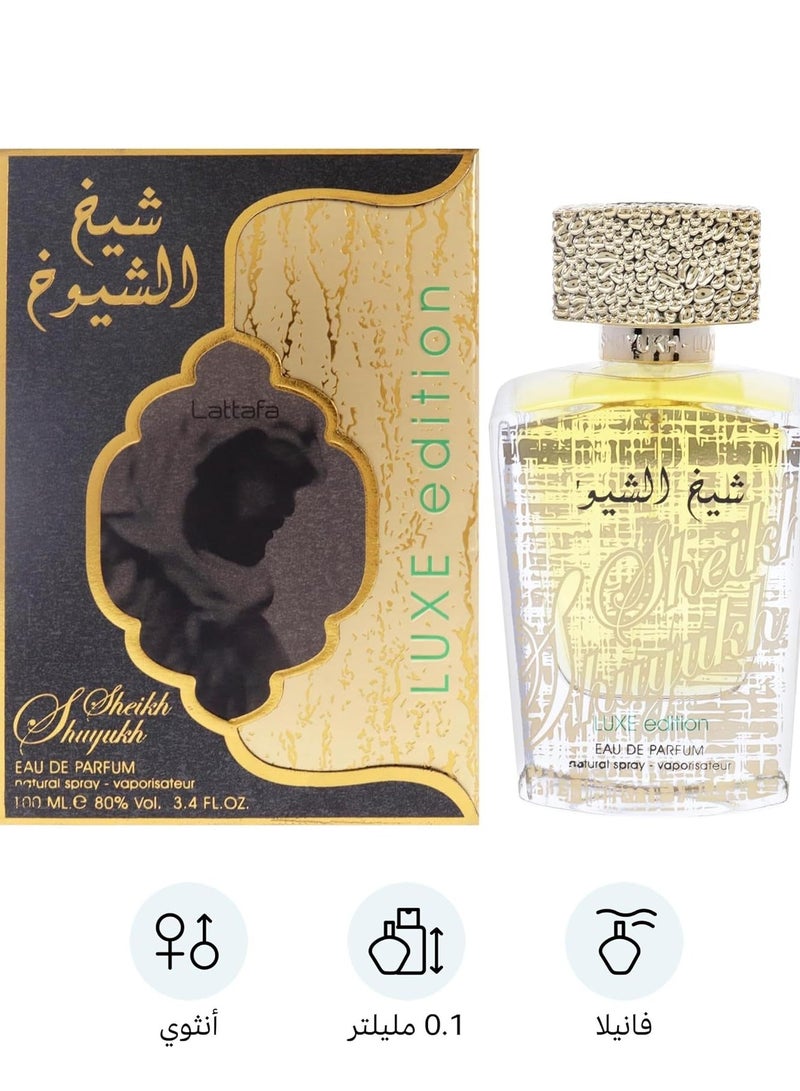 Lattafa Sheikh Al Shuyukh Luxe Edition Perfume For Men, 100 ml - Image 1