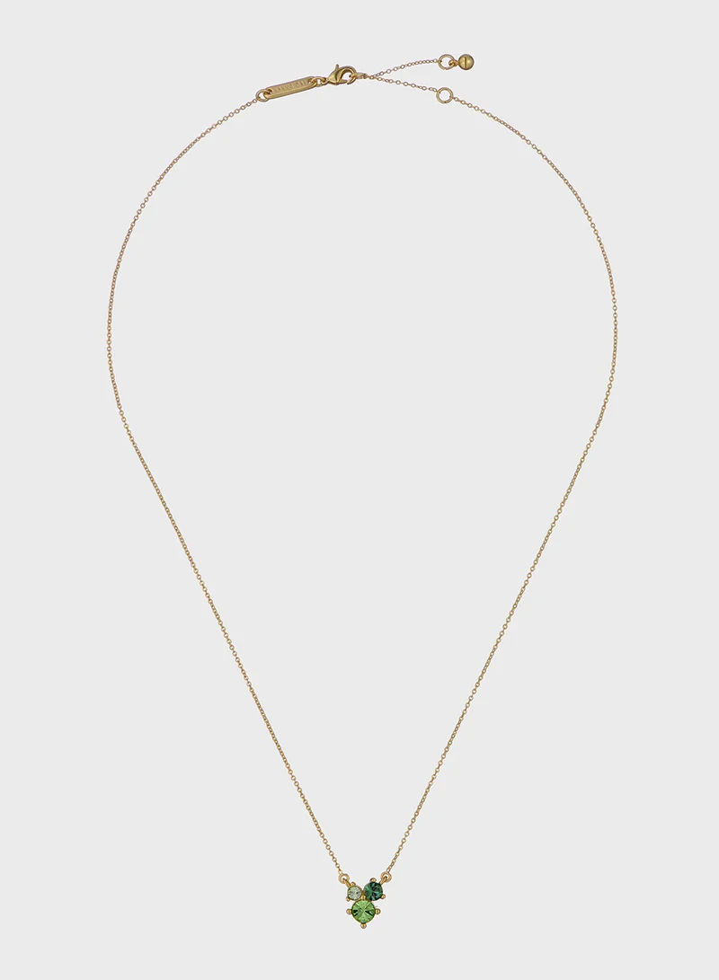 Ted Baker Chain Detail Drop  Long Necklace