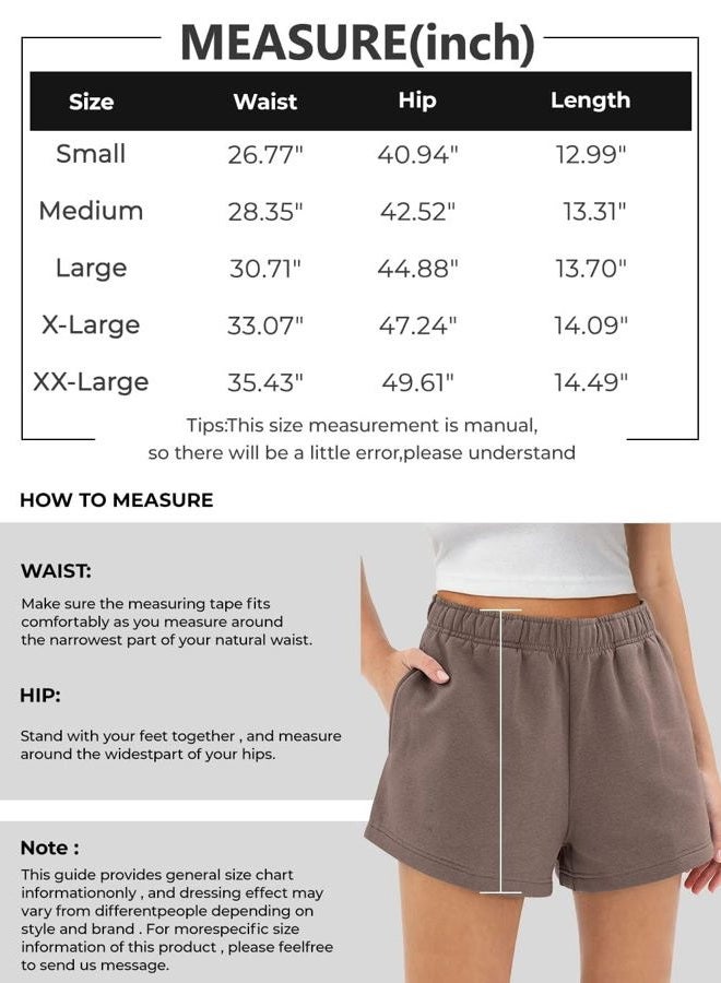 AUTOMET Womens Sweat Shorts Trendy Casual Athletic Running Summer Vacation Outfits Comfy 2025 Fashion Workout Clothing, White, M - Image 5
