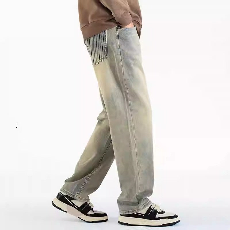 Unisex Classic Denim Jeans Loose Fit Daily Outdoor Wear - Image 5
