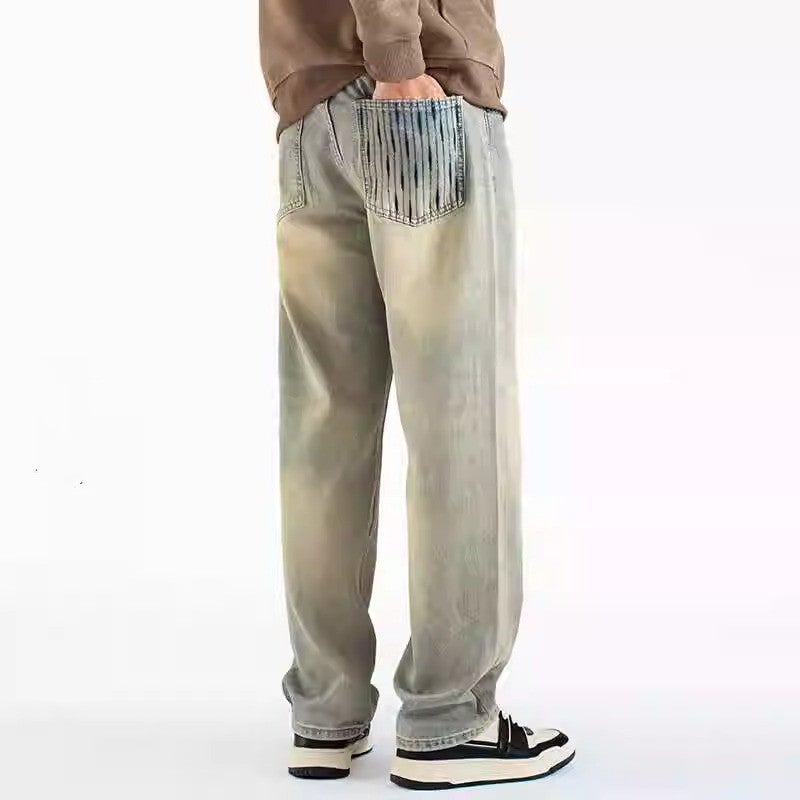 Unisex Classic Denim Jeans Loose Fit Daily Outdoor Wear - Image 2