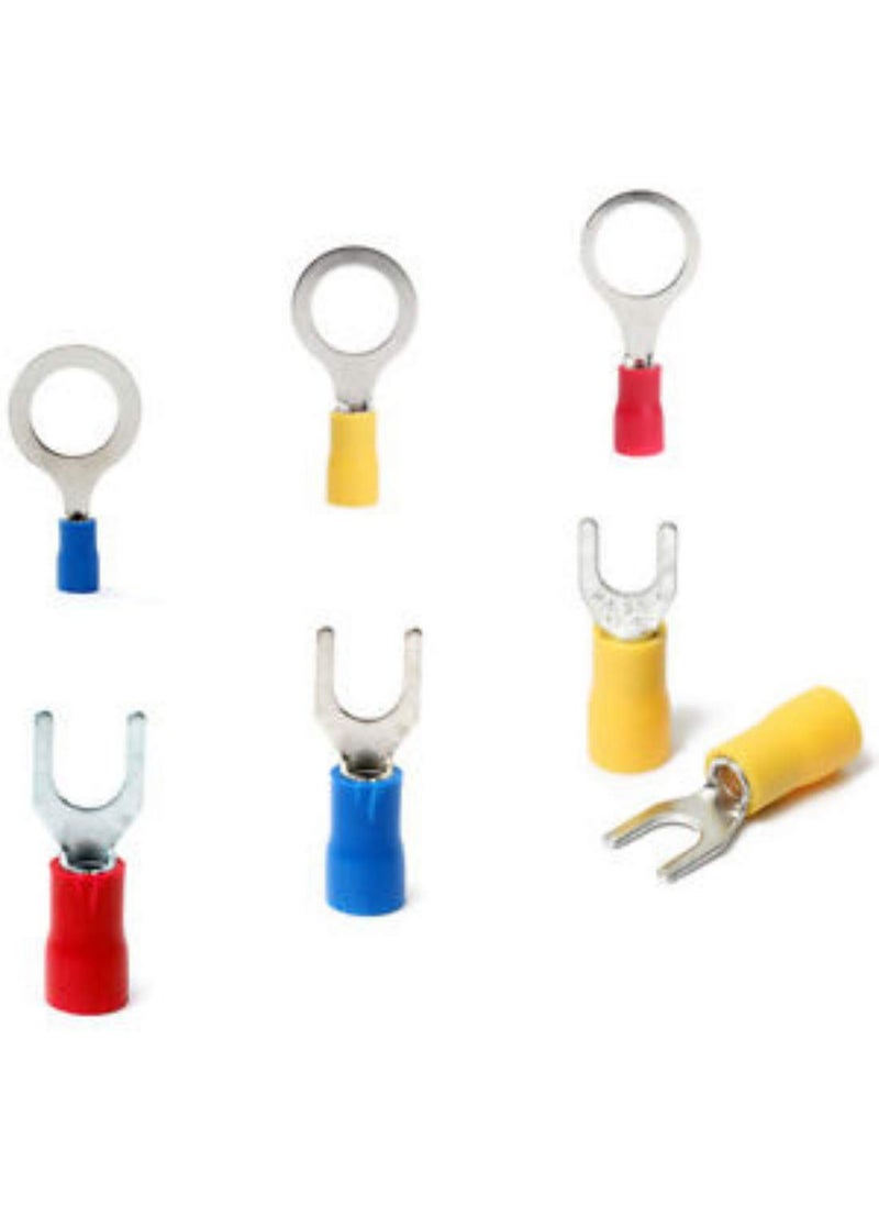 DIY Crafts Diy Crafts 8998 Crimp Splice Spade Ring Fork Terminal Wire Connectors 200 Piece Multicolor  - Image 3
