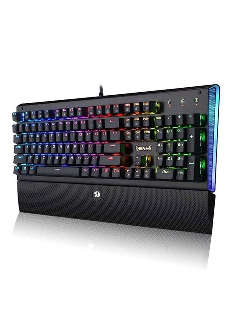 REDRAGON - Redragon K569 Aryaman 104 Keys Rgb Led Backlit Mechanical Gaming Keyboard,English - Image 1