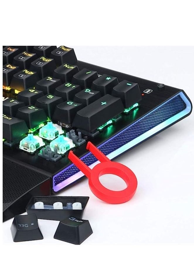 REDRAGON - Redragon K569 Aryaman 104 Keys Rgb Led Backlit Mechanical Gaming Keyboard,English - Image 1