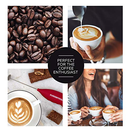 Kuissential Electric Stainless Steel Milk Frother 2pk-Slickfroth 2.0- Powerful Handheld Battery Operated Foam Maker for Cappuccino Latte Hot Chocolate Frappe Matcha and Coffee- Great for Coffee Lovers - Image 5