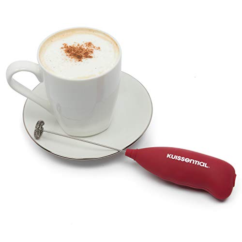 Kuissential Electric Stainless Steel Milk Frother 2pk-Slickfroth 2.0- Powerful Handheld Battery Operated Foam Maker for Cappuccino Latte Hot Chocolate Frappe Matcha and Coffee- Great for Coffee Lovers - Image 2
