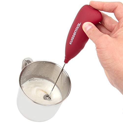 Kuissential Electric Stainless Steel Milk Frother 2pk-Slickfroth 2.0- Powerful Handheld Battery Operated Foam Maker for Cappuccino Latte Hot Chocolate Frappe Matcha and Coffee- Great for Coffee Lovers - Image 3
