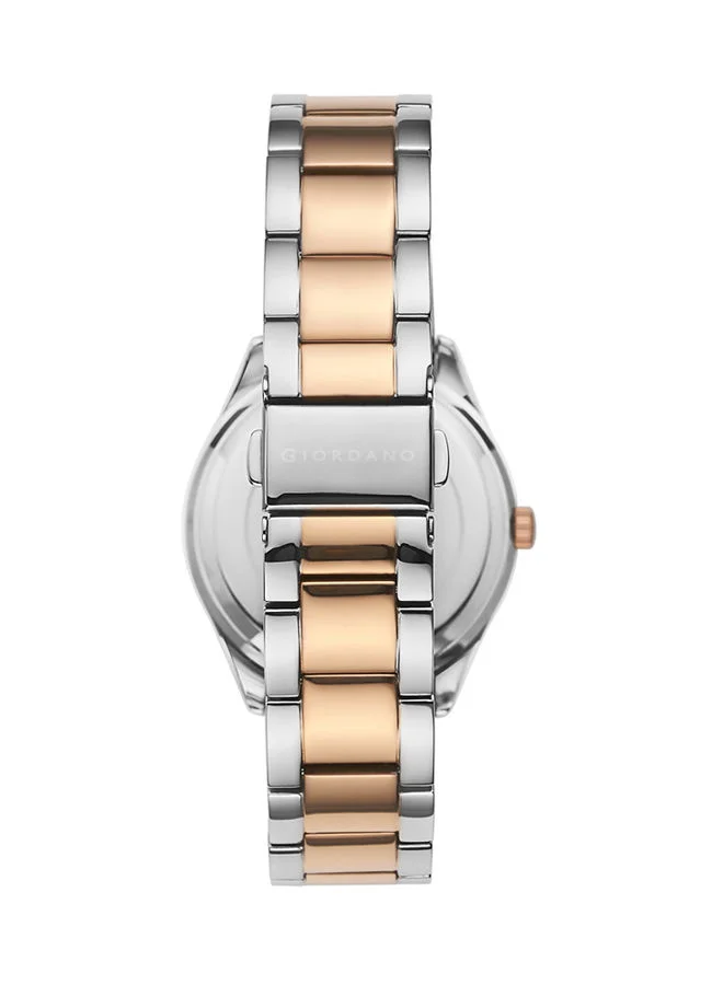 GIORDANO Women's Analog Round Shape Stainless Steel Wrist Watch 2911-DD - 36 mm