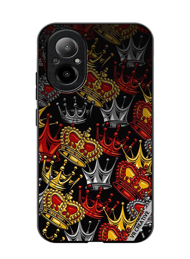 VR CREATIVE Protective Case Cover For Realme C67 4G King And Queen Design Multicolour - Image 1