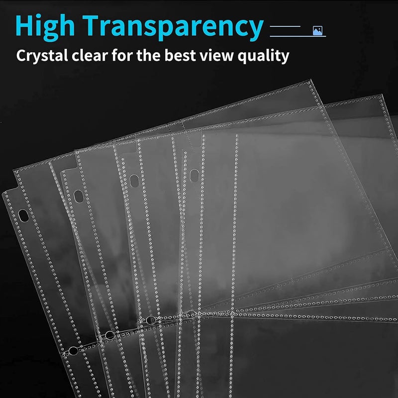 Fabmaker 30 Pack Photo Sleeves for 3 Ring Binder - (4x6, for 120 Photos), Archival Page Protectors, Clear Plastic Refill Pages, Postcard Sleeves, Acid-Free - Image 5