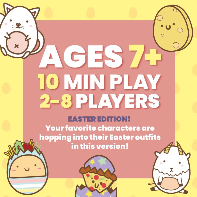 Dolphin Hat Games Taco Cat Goat Cheese Pizza Easter Edition Card Game for Family Game Night | Candy-Free Easter Basket Stuffers | Easy to Play 15 Minute Rounds | Fun for Kids, Teens, Adults, and Families | 2-8 Players - Image 4