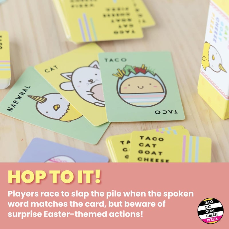 Dolphin Hat Games Taco Cat Goat Cheese Pizza Easter Edition Card Game for Family Game Night | Candy-Free Easter Basket Stuffers | Easy to Play 15 Minute Rounds | Fun for Kids, Teens, Adults, and Families | 2-8 Players - Image 5