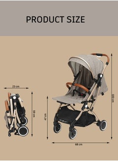 Lightweight Stroller, Baby Foldable Travel Umbrella Stroller , One Hand Foldable,  5 Point Safety Harness, Pushchair for Baby 0-36 months - pzsku/Z6744A70DBFDDA2217325Z/45/_/1713520986/d81232e4-aed2-4ac3-bc8a-bd2911c98b59