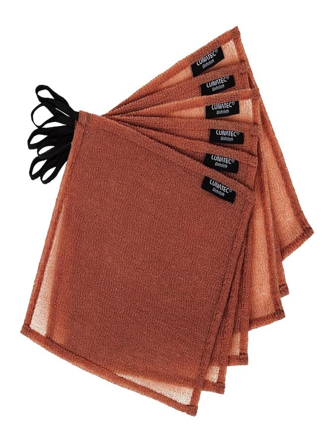 Lunatec® Odor-Free Kitchen Dishcloths. A Scrubber and scouring pad for All Surfaces. Safe for Non-Stick. (6-Pack) - Image 2