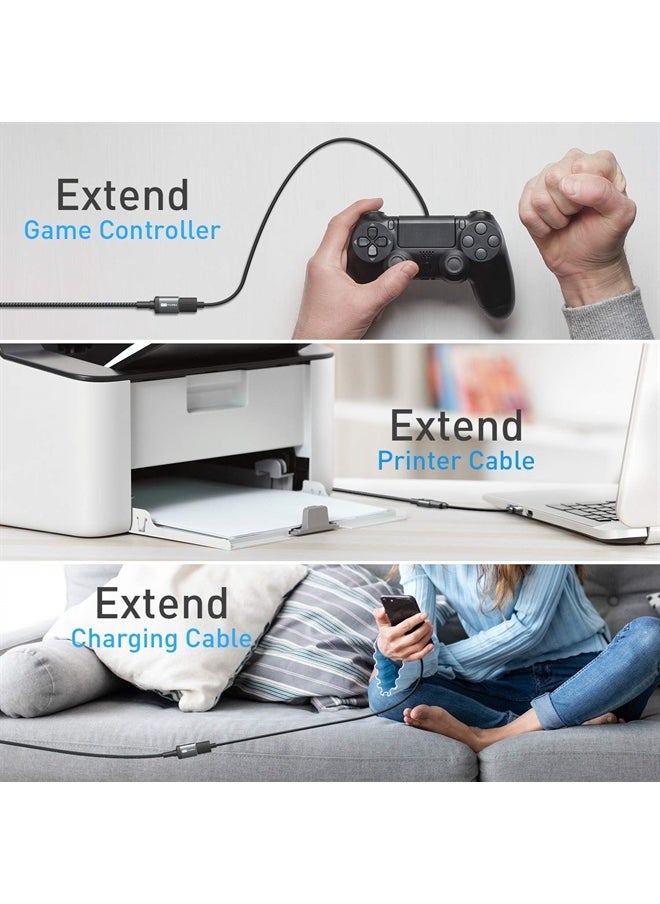 ITD ITANDA 10FT USB Extension Cable USB 3.0 Extension Cord Type A Male to Female5Gbps Data Transfer for Keyboard, Mouse, Playstation, Xbox, Flash Drive, Printer, Camera and More  - Image 5