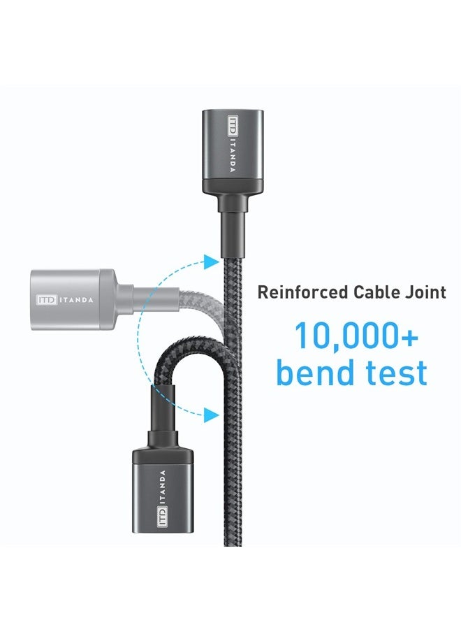 ITD ITANDA 10FT USB Extension Cable USB 3.0 Extension Cord Type A Male to Female5Gbps Data Transfer for Keyboard, Mouse, Playstation, Xbox, Flash Drive, Printer, Camera and More  - Image 4