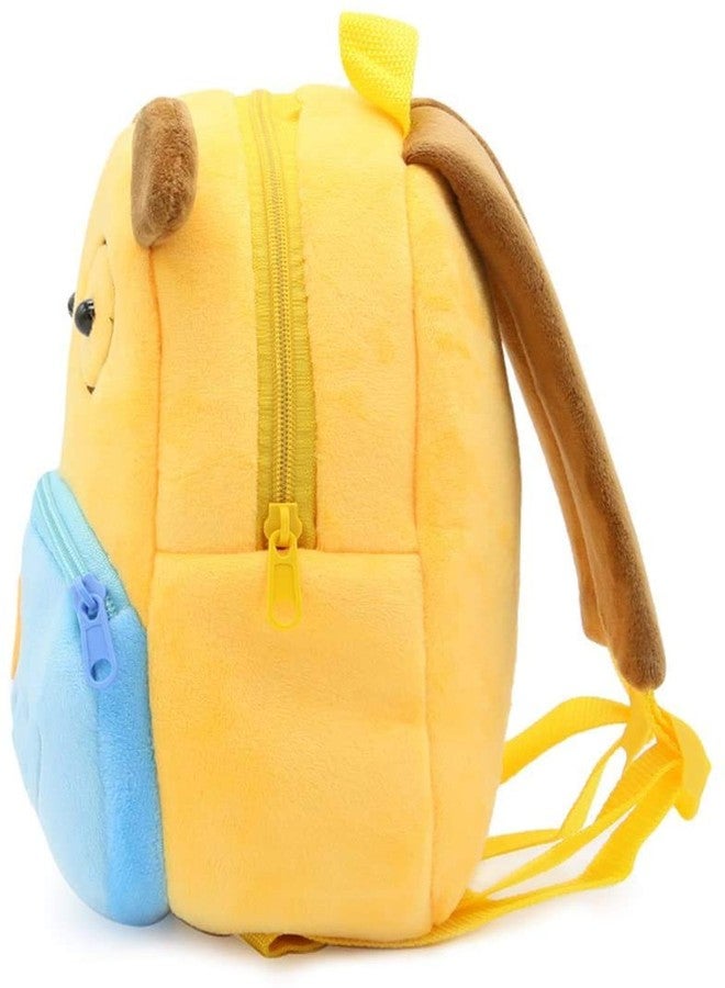 blue tree Kid's School Bagpack 3-5 Years 11 Litres Cartoons Soft Toy Bag Gift For Kids (Cute-Dog, Blue Yellow) - Image 4