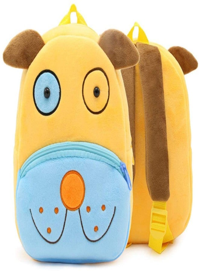 blue tree Kid's School Bagpack 3-5 Years 11 Litres Cartoons Soft Toy Bag Gift For Kids (Cute-Dog, Blue Yellow) - Image 2