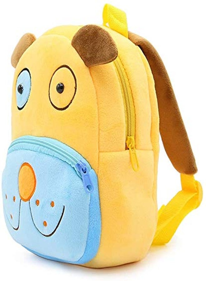 blue tree Kid's School Bagpack 3-5 Years 11 Litres Cartoons Soft Toy Bag Gift For Kids (Cute-Dog, Blue Yellow) - Image 3