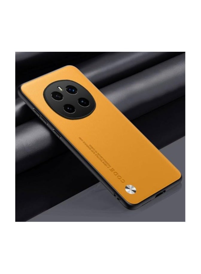 general Case Compatible with Honor Magic 7 Pro 5G Case, Plain Leather Skin-friendly Phone Case Matte Bumper Soft Edge Shockproof Protective Cover for Honor Magic7 Pro