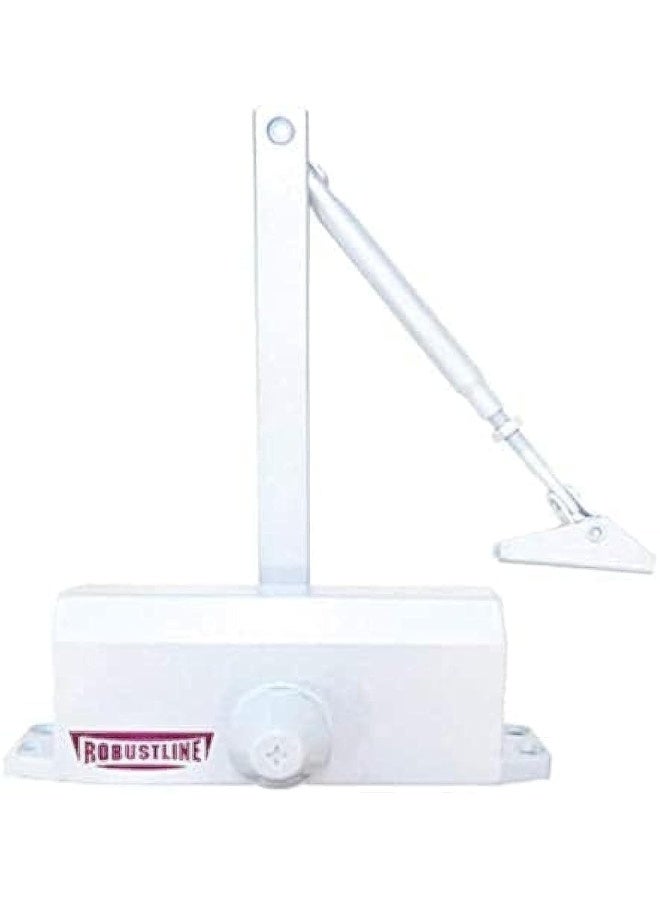 ROBUSTLINE Door Closer Premium Quality 5 Years Warranty Multi Color And Capacity 125Kg 45Kg - White 