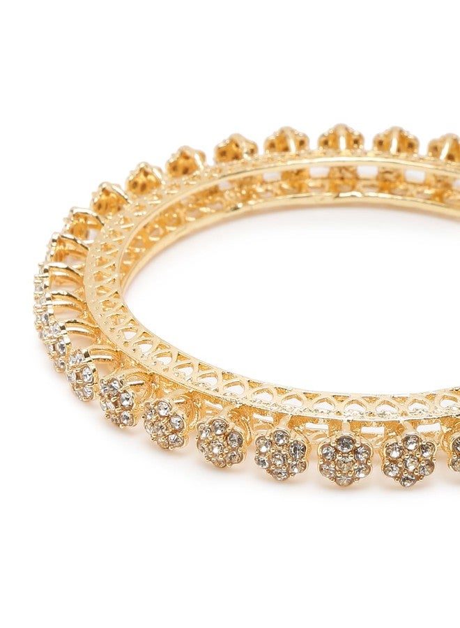 YouBella Jewellery for women Traditional Gold Plated Jewelry Bracelet Bangles for Women and Girls (2.4) - Image 3