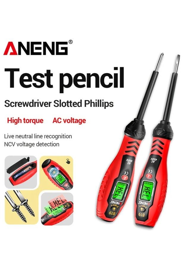 Aneng B19 كاشف الجهد الرقمي الأصفر بيد معزولة للكشف عن الجهد بدون تلامس - Image 2