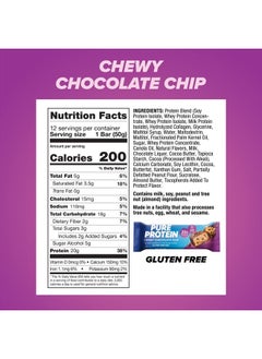 Pure Protein Bars, High Protein, Nutritious Snacks to Support Energy, Low Sugar, Gluten Free, Chewy Chocolate Chip, 1.76oz (Pack of 12), Packaging may vary  - Image 3
