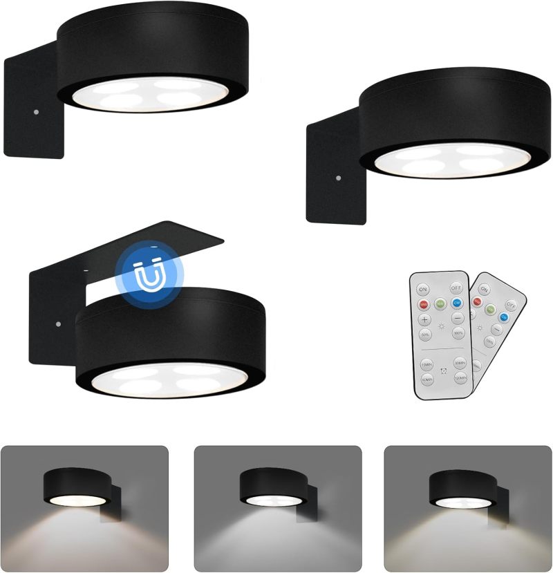 Wireless Magnetic Picture Light With Remote 3 Lighting Modes Adjustable Brightness - Battery Operated LED Art Light For Paintings Wall Decor - Image 2