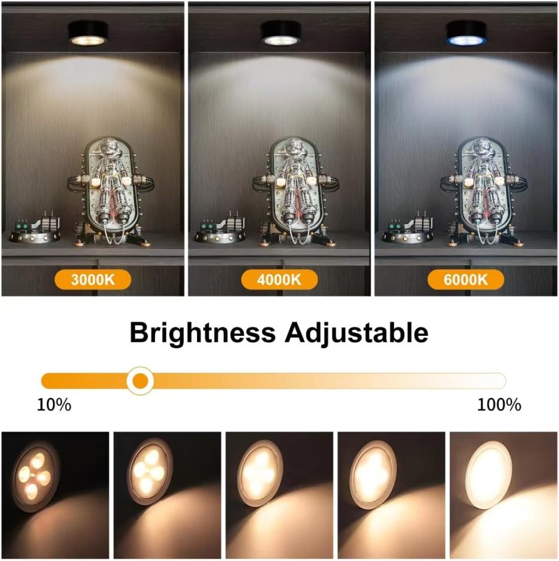 Wireless Magnetic Picture Light With Remote 3 Lighting Modes Adjustable Brightness - Battery Operated LED Art Light For Paintings Wall Decor - Image 3