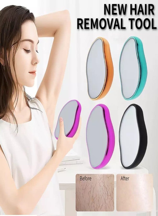 SPEFEZ Crystal Hair Eraser, Crystal Hair Remover Painless Exfoliation, Quick and Easy Painless Hair Removal Tool for Arms Legs and Back,Portable mild hair remover, Reusable & Washable (B) - Image 5