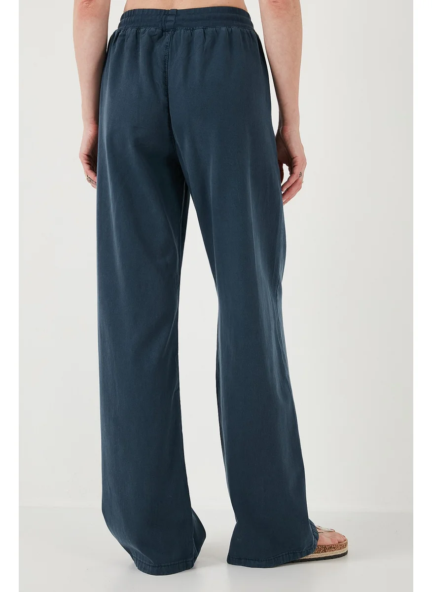 Lela Relaxed Fit High Waist Wide Leg Trousers Women's Trousers 668YP5040