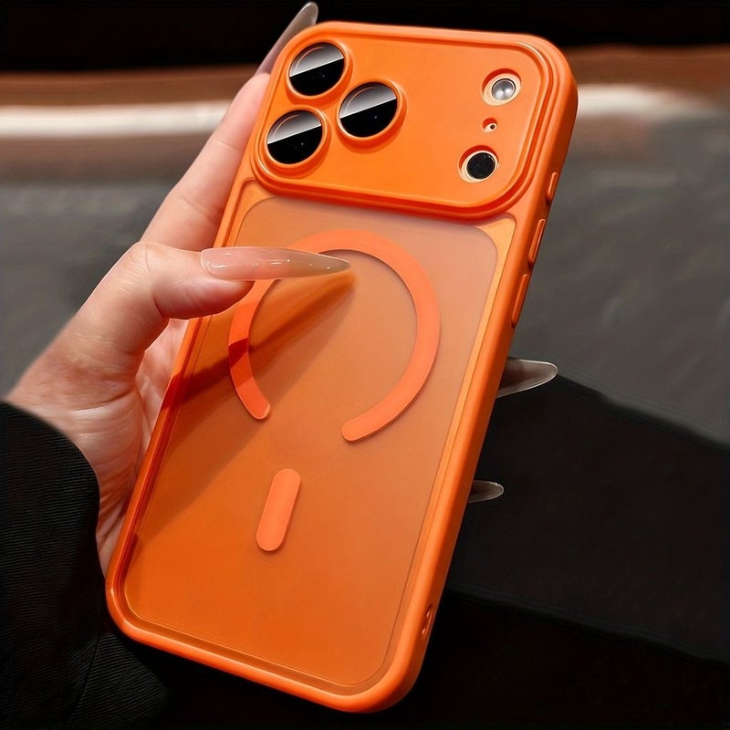 Grey Frosted Hard Shockproof Phone Case for iPhone 11 Pro Max with Lens Protection Translucent Magnetic Wireless Charging Back Cover - Image 4