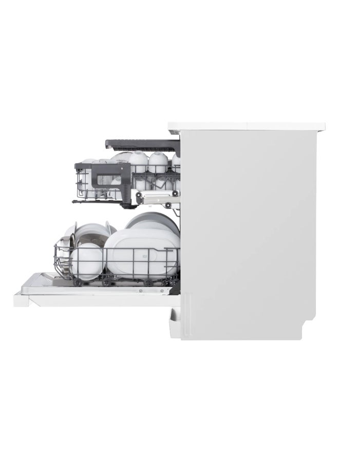 LG 14 Places Dishwasher |TrueStream™ | QuadWash™ | EasyRack™ Plus | Inverter Direct Drive | SmartThinQ™-DFC513FW DFC513FW Platinum Silver Color - Image 2