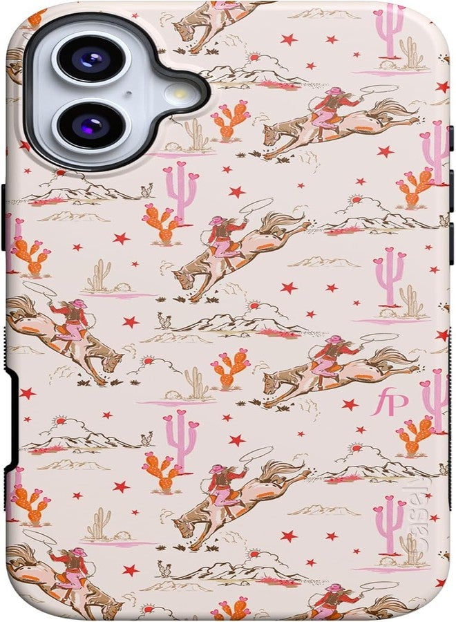 Casely iPhone 16 Case | Cowgirl Canyon | FashionPass | Compatible with MagSafe | Bold Protective Design - Image 1